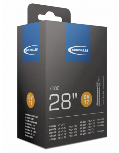 Slang 28tum 28-47mm Standardventil Schwalbe